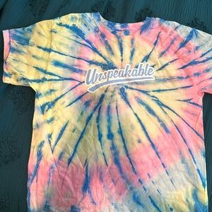 Unspeakable tie dye t shirt